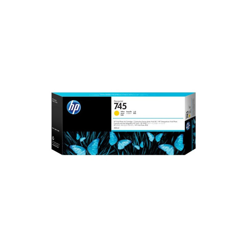 HP 745 300-ML YELLOW DESIGNJET INK CARTRIDGE