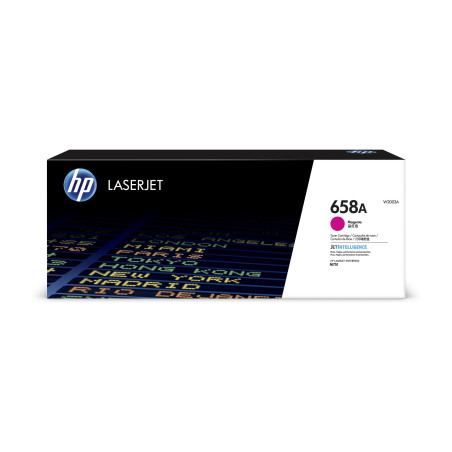 HP 658A MAGENTA LASERJET TONER CARTRIDGE 6K