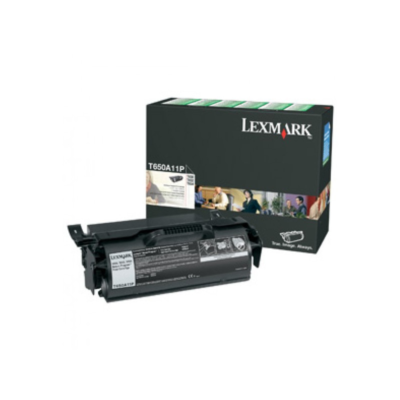 T650A11P BLACK PREBATE TONER YIELD 7000 PAGES FOR T650 T652 T654
