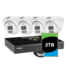 LX SERIES KIT 4 X NC119XA 4MP IP CAM NR004XB-2TB 4 x PoE NVR 4K BASIC IVS