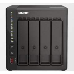 QNAP 4-BAY NAS(NO DISK) CELERON QC 2.6GHz, 8GB, 2.5GbE(2), HDMI(1), USB 3.2(4), 3YR WTY