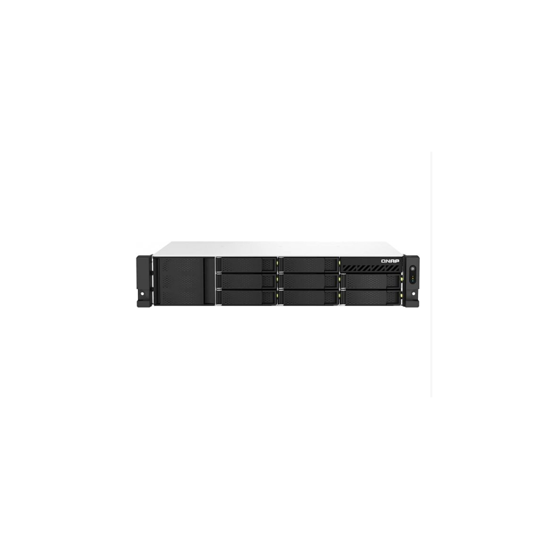 QNAP TS-864eU-RP-8G,8-bay short depth 12" rackmount NAS, Intel Celeron N5095 quad-core, 8 GB onboard not expandable, 8 x 3.5"/2.