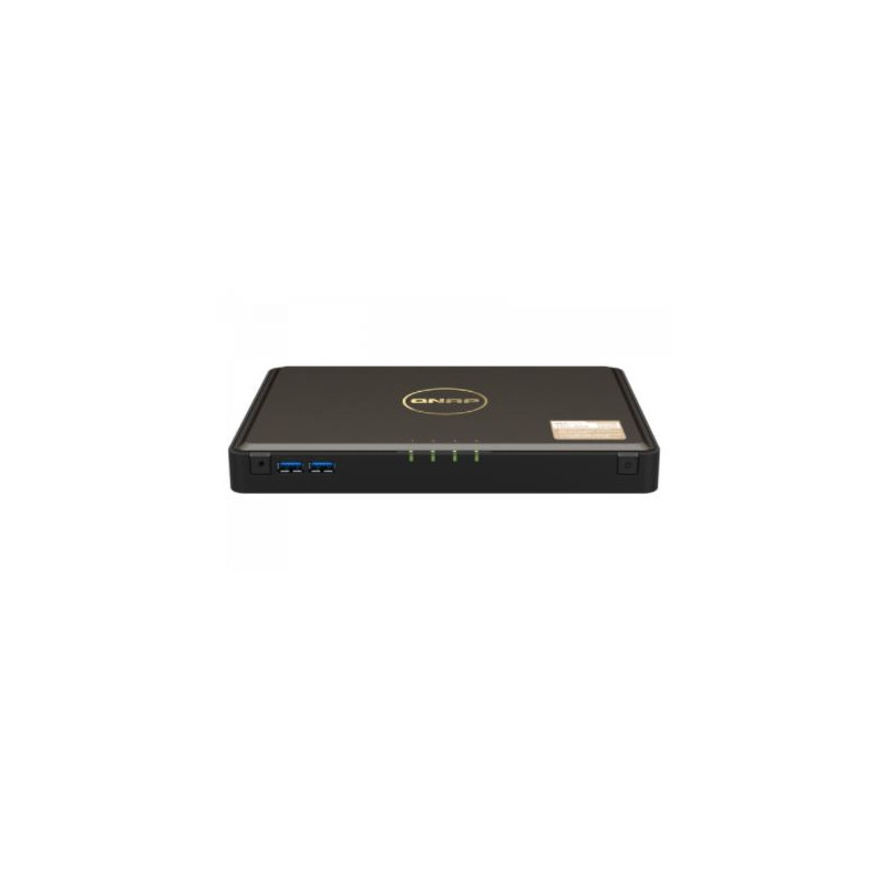 QNAP TBS-464-8G 4-bay M.2 PCIe SSD NASbook, Intel Celeron N5105/N5095 4-core, burst up to 2.9GHz, onboard 8GB DDR4 RAM (not expa