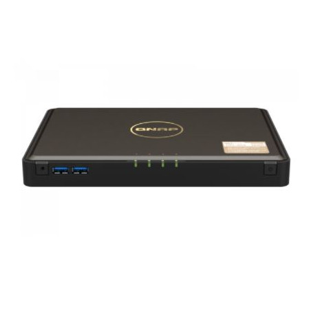 QNAP TBS-464-8G 4-bay M.2 PCIe SSD NASbook, Intel Celeron N5105/N5095 4-core, burst up to 2.9GHz, onboard 8GB DDR4 RAM (not expa
