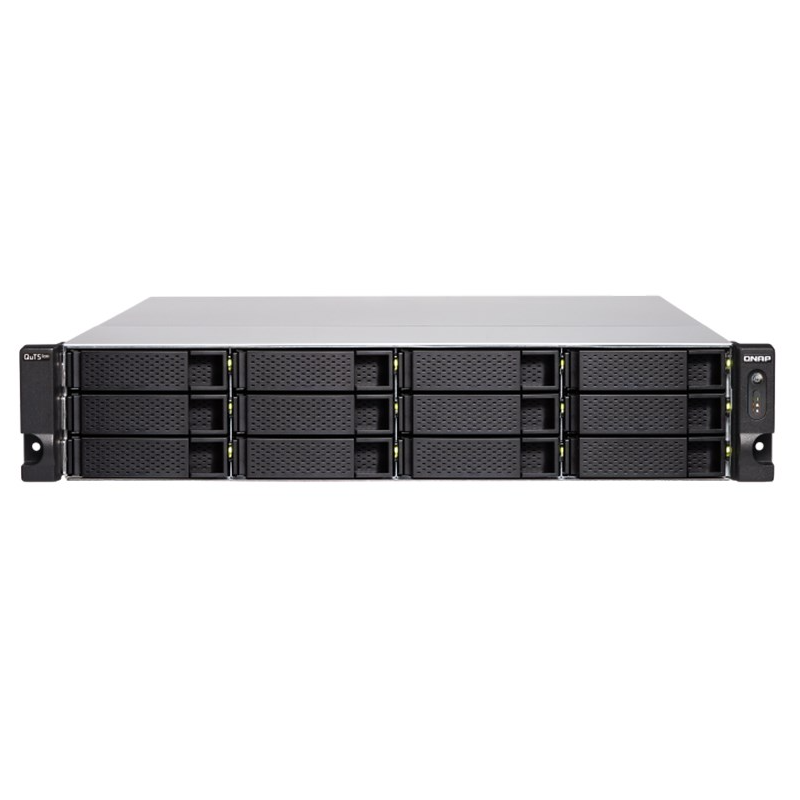 QNAP 18-BAY NAS 3.5"(0/12) 2.5"(0/6), XEON-D QC-2.6GHz, 32GB, SFP+(2) 2.5GbE, RPS, 2U, 3YR