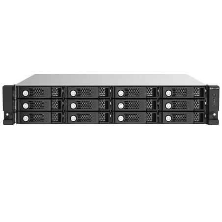 QNAP 12-BAY SAS 12GB/S EXPANSION UNIT, SFF-8644 MINI-SAS HD PORT(4), RPSU, 5YR WTY
