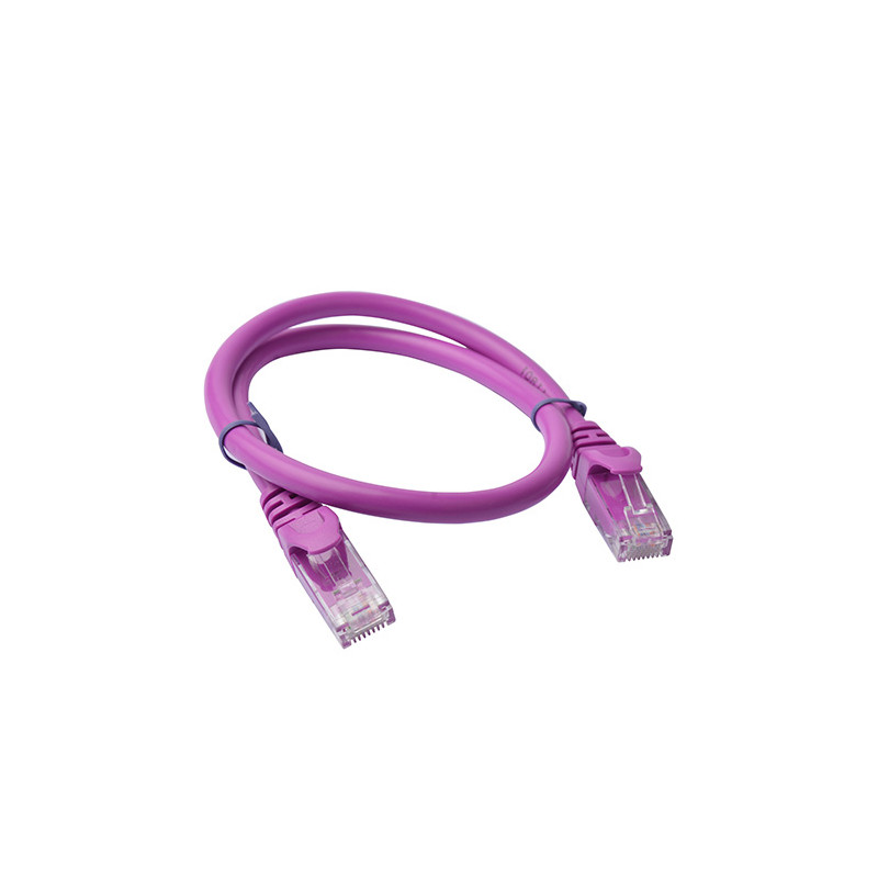 8Ware CAT6A Cable 0.25m (25cm) - Purple Color RJ45 Ethernet Network LAN UTP Patch Cord Snagless
