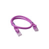 8Ware CAT6A Cable 0.25m (25cm) - Purple Color RJ45 Ethernet Network LAN UTP Patch Cord Snagless