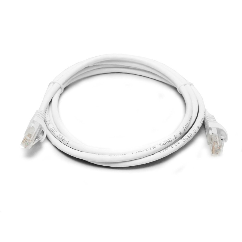 8Ware CAT6A Cable 2m - White Color RJ45 Ethernet Network LAN UTP Patch Cord Snagless