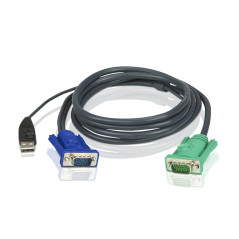 ATEN 5M 3IN1 VGA USB CONSOLE KVM SPLIT CABLE