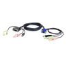 ATEN 3M USB VGA TO DVI-A KVM CABLE WITH AUDIO