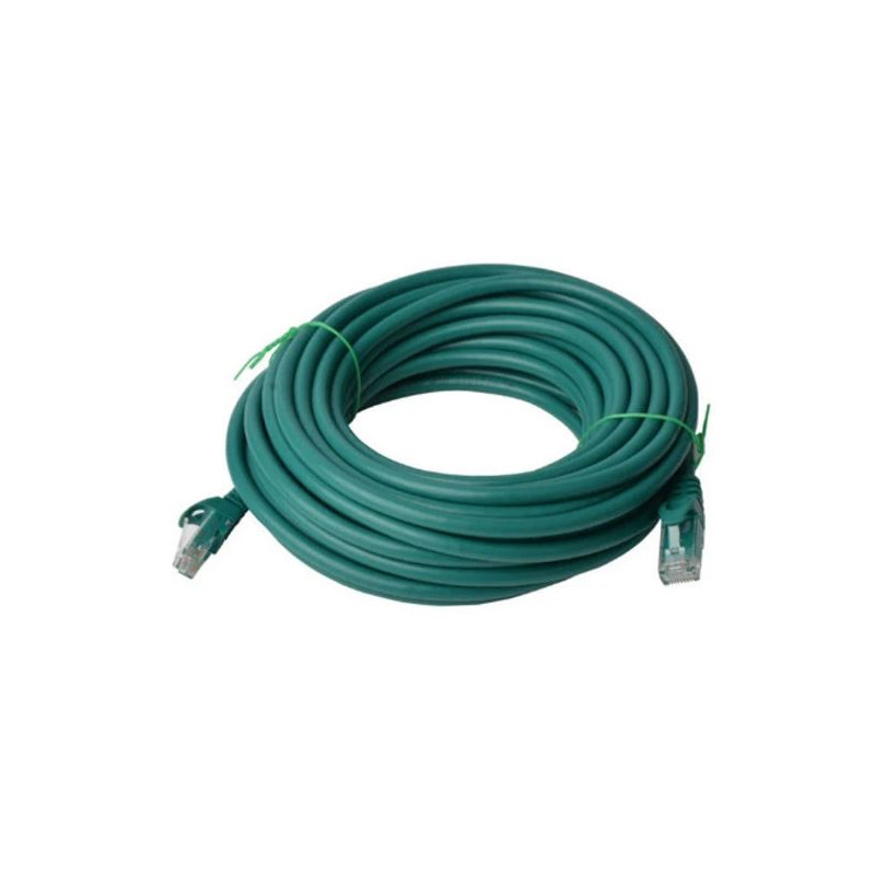 8Ware CAT6A Cable 15m - Green Color RJ45 Ethernet Network LAN UTP Patch Cord Snagless