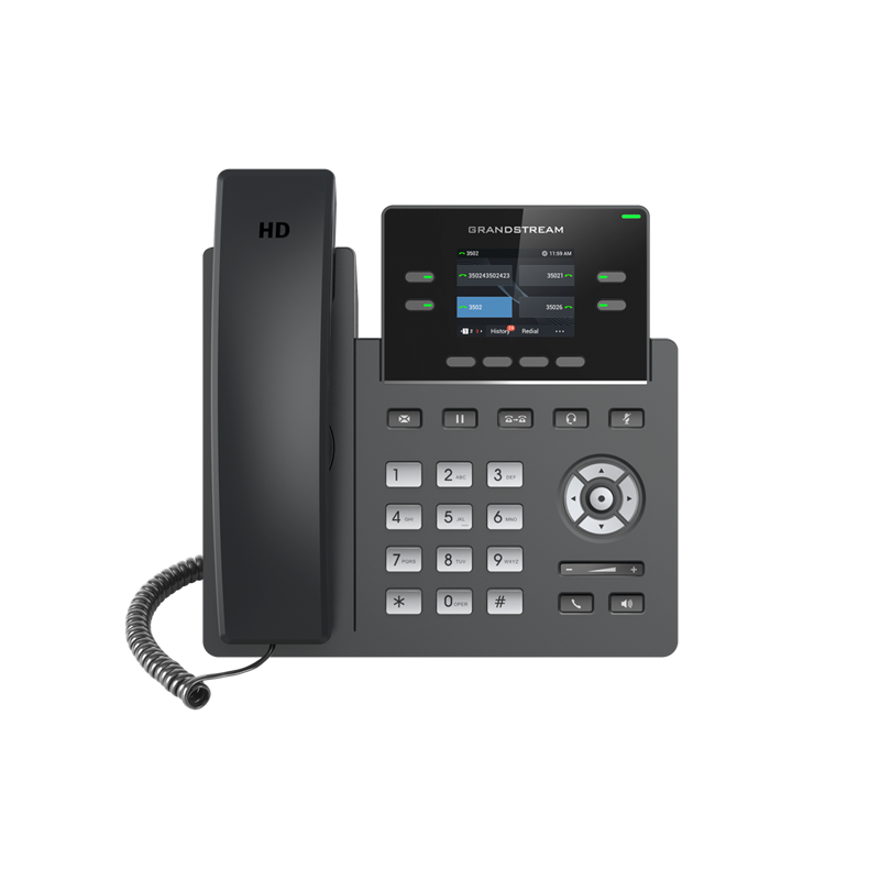Grandstream GRP2612 4 Line IP Phone, 2 SIP Accounts, 320x240 Colour Screen, HD Audio, Includes PSU *LAST STOCK*
