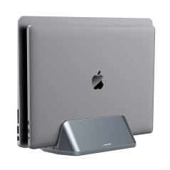 mbeatÂ® Stage S5 Adjustable Dual Bay Tablet, Laptop and MacBook Vertical Stand Declutter and Organise Dual Adjustable Bays Mater