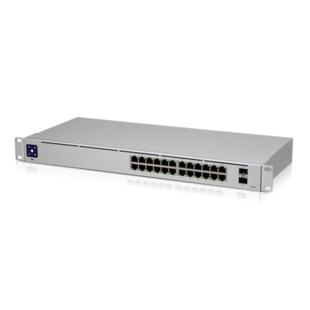 UBIQUITI UniFi SWITCH STANDARD 24 PORT, 24 xGbE RJ45, 2x SFP, RACK-MOUNT, 1YR