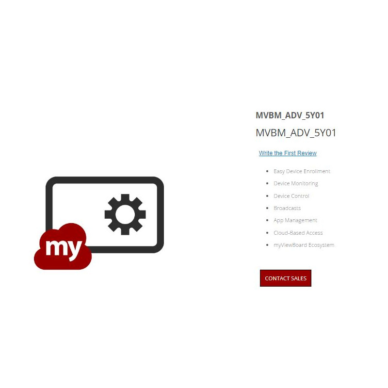 ViewSonic myViewBoard Manager Advanced subscription - Subscription Licence 5 Years Contact Sales