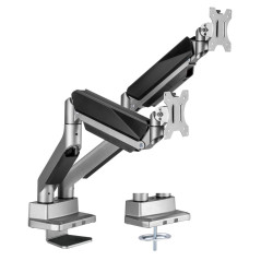 mbeatÂ® activiva Heavy Duty Dual Monitor Screen Gas Spring Monitor Arm Support:For monitors 17'-35ââ, each up to15kg. Integr