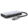 Belkin Connect USB-C 4-in-1 Multiport Adapter + USB-C Cable (13CM) - Space Grey(AVC006btSGY), 100W, 5 Gbps, 2xUSB-A, 1xUSB-C, 1x