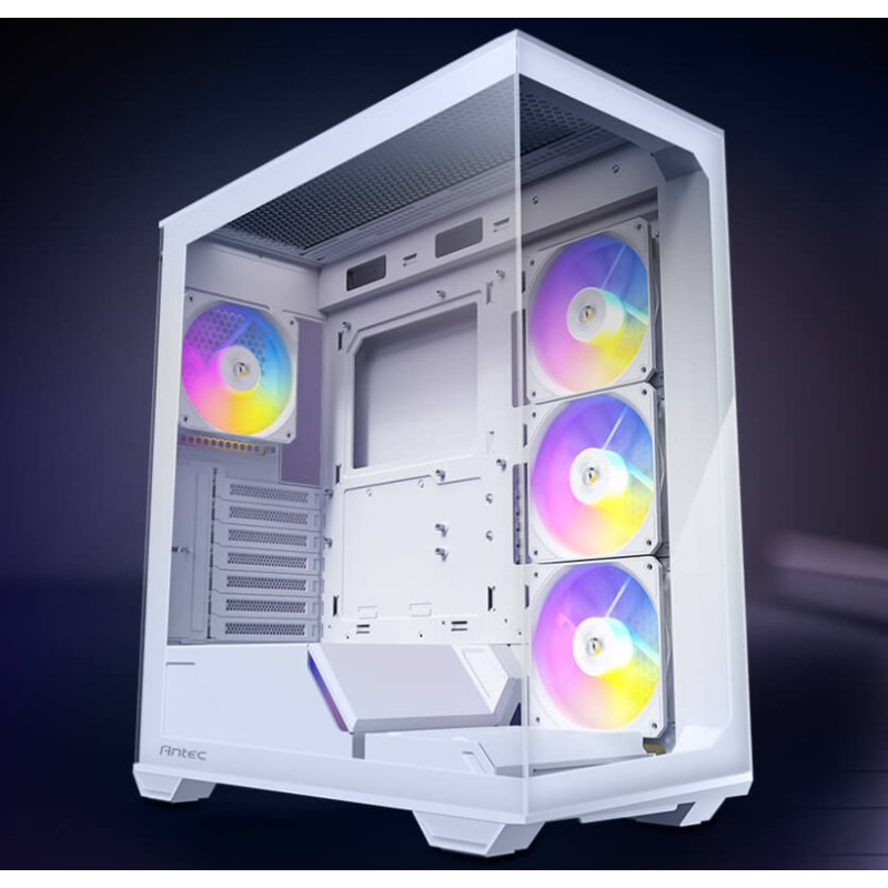 Antec C3 ARGB White ATX, 270 Degrees View, 4x ARGB PWM Fans control, USB-C, 36CM top, 24cm Front. Cable Management, GPU 41.5 CM.