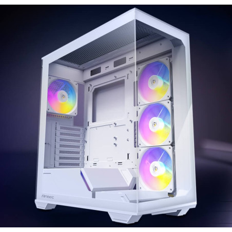 Antec C3 ARGB White ATX, 270 Degrees View, 4x ARGB PWM Fans control, USB-C, 36CM top, 24cm Front. Cable Management, GPU 41.5 CM.