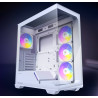 Antec C3 ARGB White ATX, 270 Degrees View, 4x ARGB PWM Fans control, USB-C, 36CM top, 24cm Front. Cable Management, GPU 41.5 CM.