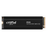 Crucial P310 2TB Gen4 2280 NVMe SSD w Heatsink 7100/6000 MB/s R/W 440TBW 1000K/1200K IOPS 1.5M hrs MTTF Full-Drive Encryption M.