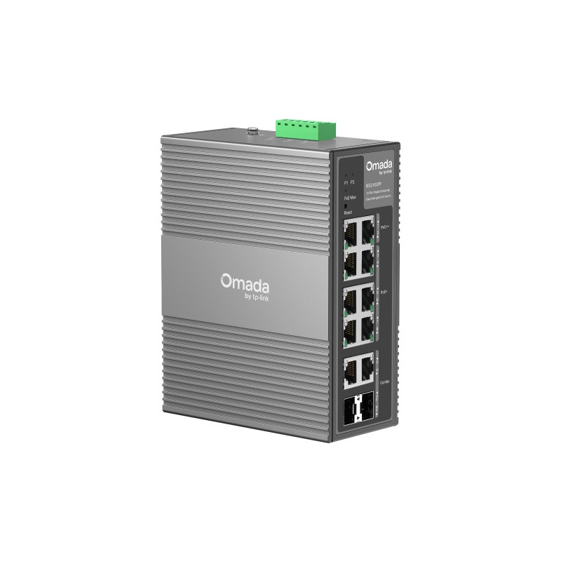 TP-LINK OMADA 10-PRT INDUS MANAGED GIGABIT SWITCH, GbE POE++(2)/POE+(6), SFP(2), 240W, 5YR