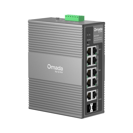 TP-LINK OMADA 10-PRT INDUS MANAGED GIGABIT SWITCH, GbE POE++(2)/POE+(6), SFP(2), 240W, 5YR