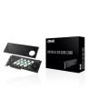 ASUS HYPER M.2 X16 GEN5 CARD (PCIe 5.0/4.0) Supports up to four NVMe M.2 (2242/2260/2280/22110) devices at up to 512 Gbps for RA