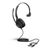 JABRA EVOLVE2 50 CORDED MS MONO ANC HEADSET, USB-C/A WITH BLUETOOTH (REQ USB CONNECTION)