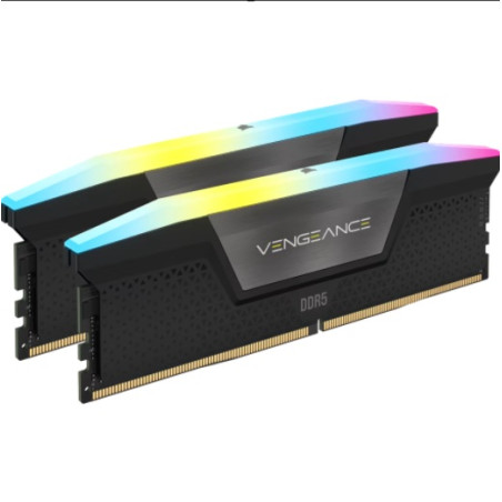 Corsair Vengeance RGB 16GB (2x8GB) DDR5 DRAM 5200MT/s CL40 Memory Kit â Black