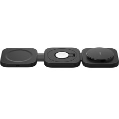 Belkin BoostCharge Pro Convertible 3-in-1 Magnetic Wireless Charging Travel Pad with Qi2 + 36W PSU + USB-C Cable- Black (WIZ024f