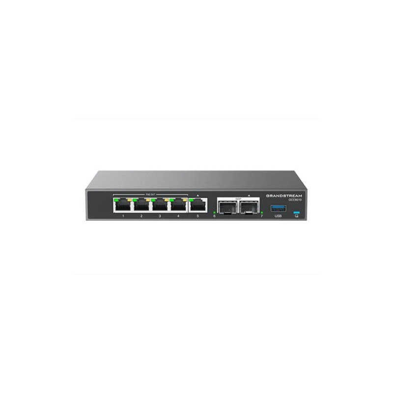 Grandstream GCC6000 Built-in IPPBX (10 Users, 4 Concurrent Calls)Â +Â enterprise-grade firewall + VPN Router + 2 x 2.5 Gb, 5 x G