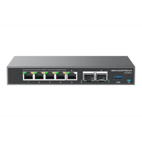 Grandstream GCC6000 Built-in IPPBX (10 Users, 4 Concurrent Calls)Â +Â enterprise-grade firewall + VPN Router + 2 x 2.5 Gb, 5 x G