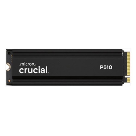 Crucial P510 2TB Gen5 2280 NVMe M.2 SSD Heatsink 10,000 / 8,700 MB/s R/W 1200TBW 1.4M IOPS 1.5M hrs MTTF Full-Drive Encryption 5