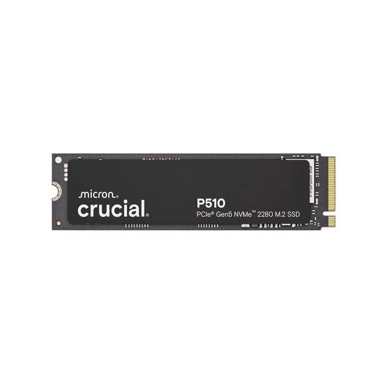 Crucial P510 2TB Gen5 2280 NVMe M.2 SSD 10,000 / 8,700 MB/s R/W 1200TBW 1.4M IOPS 1.5M hrs MTTF Full-Drive Encryption 5yrs