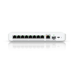 UBIQUITI UniFi SWITCH FLEX 2.5G 8 PORT, (8) 2.5 GbE, 10 GbE, 10G SFP+, USB-C POWER,1YR