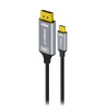 mbeatÂ® Tough Link 1.8m 16K USB-C to DP Cable - Space Grey 40Gbps USB-C (male) to DisplayPort 2.1 (male)