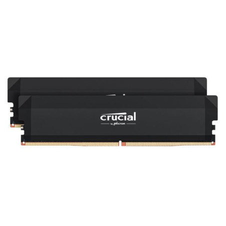 Crucial Pro 32GB (2x16GB) DDR5 UDIMM 6400MHz CL32 Black Heat Spreader Overclocking Support Intel XMP AMD Ryzen Desktop PC Gaming