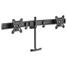 ATDEC DUAL RAIL CROSSBAR - BLK - LOAD: 2-7KG PER MONITOR