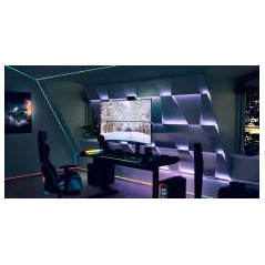 ATDEC HEAVY DUTY VERTICAL DUAL MONITOR MOUNT WITH F CLAMP - SILVER
