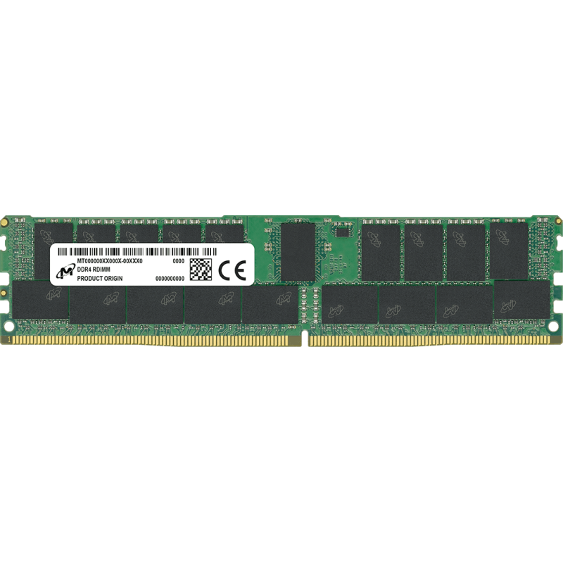 Micron DDR4 64GB 3200Mhz (PC-25600) QRx4 Registered ECC RDIMM CL22 [MTA36ASF8G72PZ-3G2R]