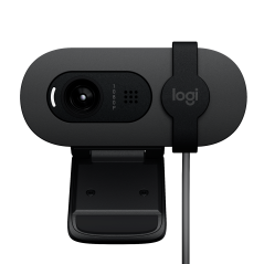 LOGITECH BRIO 105 WEBCAM 1080P HD, BUILT IN MIC, RIGHTLIGHT 2, PRIVACY SHUTTER, GOOGLE MEE