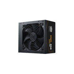COOLER MASTER MWE 650W 80+ BRONZE, ATX 3.1, 120MM FAN, BLACK FLAT CABLE, 5YR WTY