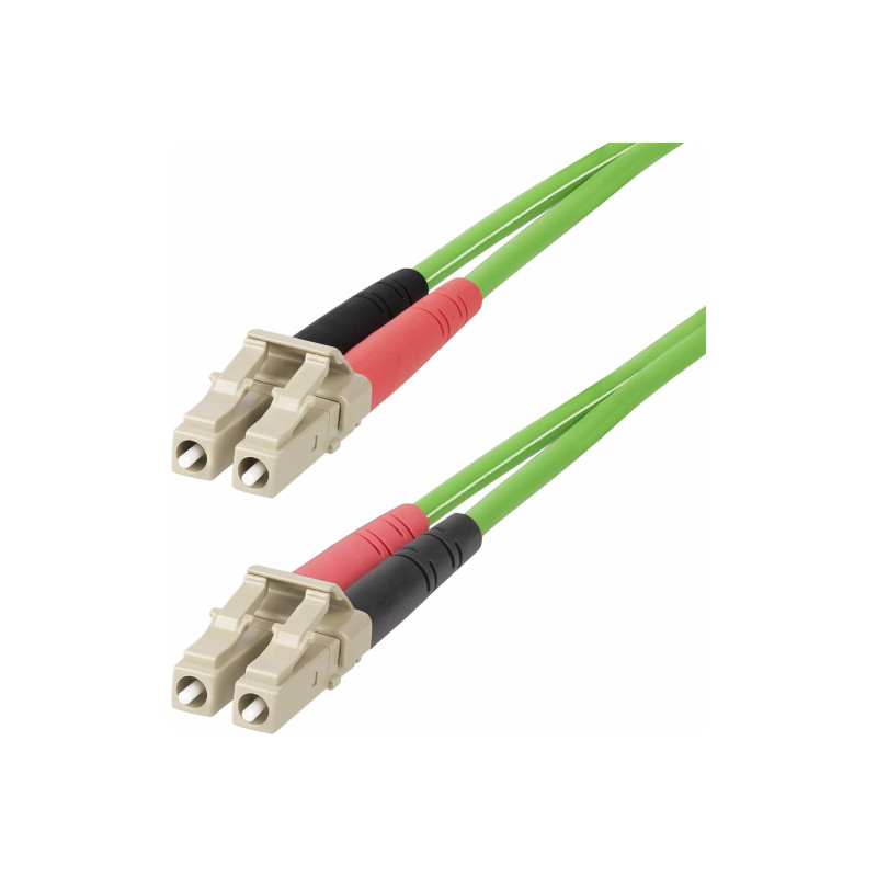 STARTECH 5M LC TO LC (UPC) OM5 MULTIMODE FIBER OPTIC CABLE, LTW