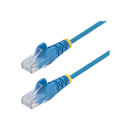 STARTECH 25CM BLUE SLIM CAT6 ETHERNET CABLE, SNAGLESS, 28AWG, LSZH, LTW