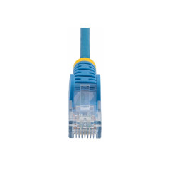 STARTECH 25CM BLUE SLIM CAT6 ETHERNET CABLE, SNAGLESS, 28AWG, LSZH, LTW