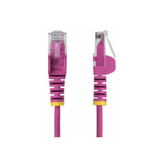STARTECH 25CM PINK SLIM CAT6 ETHERNET CABLE, SNAGLESS, 28AWG, LSZH, LTW