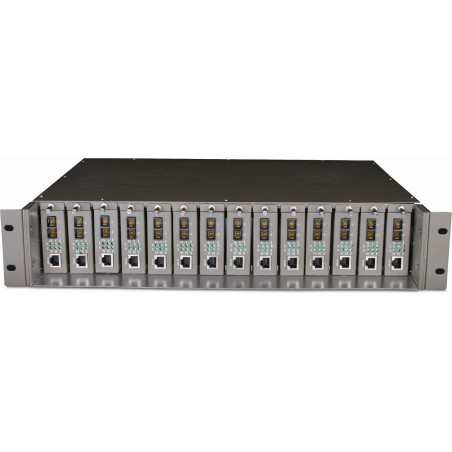 TP-Link 14-slot Unmanaged Media Converter Chassis, Single Power Supply