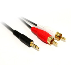 10M 3.5MM Plug -2 X RCA Plug Cable
